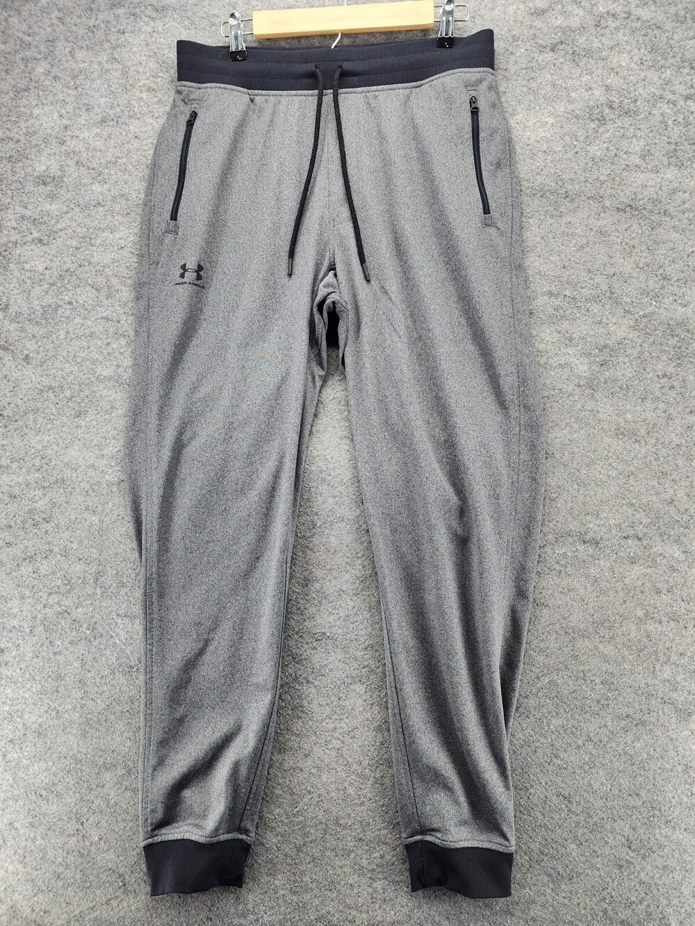 Under Armour Sweatpants Mens Large Loose Fit Tapered Gray
